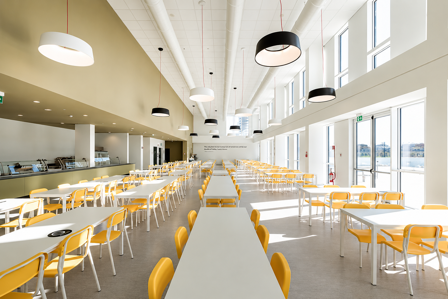 Student cafeteria and lounge